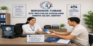 Mirishkor tumanida salkam 4 000 000  so‘mlik nosoz  qo'l telefoni yangi yaroqlisiga almashtirib berildi 