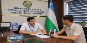 Shahrisabz shahrida muddatli to‘lov asosida olingan telefon muammosi adolatli yakun topdi 