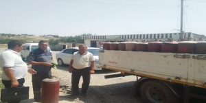 QO'SHRABOT TUMANIDA SUYULTIRILGAN GAZ BALONI ALMASHTIRILDI