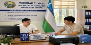Muborak tumanida nosoz kir yuvish mashinasi yangisiga almashtirib berildi
