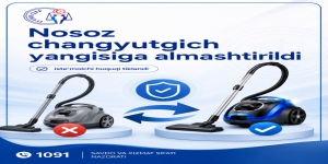 Nosoz changyutgich yangisiga almashtirildi