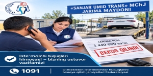 1 440 000 SO‘MLIK ASOSSIZ JARIMA PULI BEKOR QILINDI