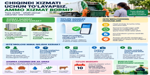 Chiqindi uchun toʼlayapmiz. Аmmo xizmat qaerda?