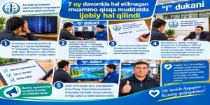 7 oy davomida hal etilmagan muammo qisqa muddat ichida ijobiy hal etildi.
