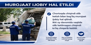 Murojaat ijobiy hal etildi
