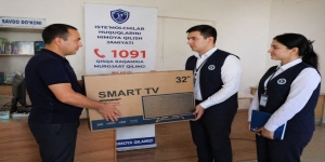 3 000 000  so'mlik  nosoz televizor yangisiga almashtirib berildi