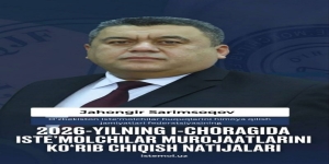 Joriy yilning birinchi choragida iste’molchilar murojaatlarini ko‘rib chiqish natijalari